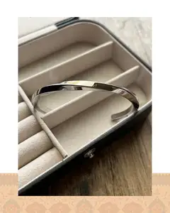 بنگل پیج نقره ای ساده