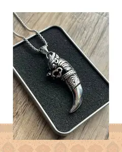 گردنبند همای سعادت نقره ای