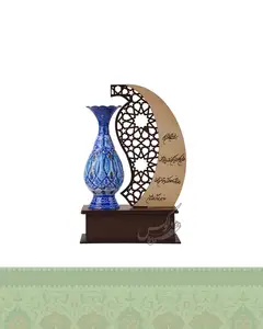 تندیس گلدان میناکاری مذهبی مدل مهر