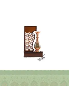 تندیس گلدان 16 مس و خاتم