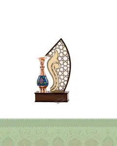 تندیس گلدان 16 مس و پرداز طرح صبا