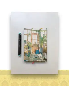 دفتر رقعی دوختی طرح “گل خانه” کد ۰۸۲