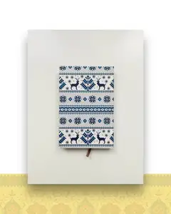 دفتر رقعی دوختی طرح بافتنی زمستان کد ۱۴۸