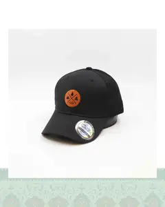 کلاه بیسبالی كتان LEATHER PATC - مشکی
