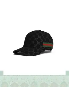 کلاه بیسبالی کتان طرح gucci - مشکی