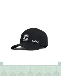 کلاه بیسبالی كتان Dad’s cap اورجینال تکه دوزی c - مشکی