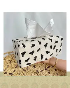 جای دستمال کاغذی طرح گربه مشکی