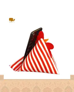 استند موبایل پارچه ای طرح خروس راه راهی