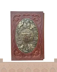 غزلیات شمس گلاسه قاب کشویی چرم مس