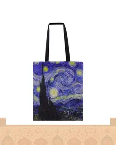 ساک پارچه‌ای طرح نقاشی شب پرستاره اثر وینسنت ون گوگ