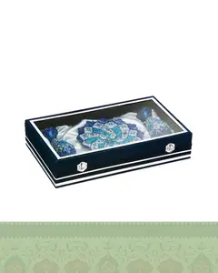 باکس ست میناکاری بشقاب 20 و گلدان 16 سانتی