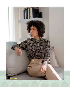 شومیز زبرا - سفید - SIZE 1