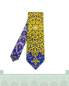 کراوات مردانه طرح کاشی کاری سنتی 2