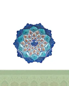 بشقاب میناکاری ۳۰ سانتی حافظ