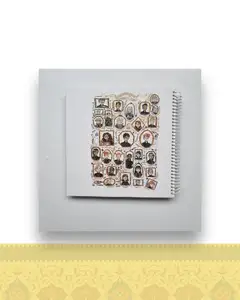 دفتر خشتی بزرگ طرح قاب عکس هری پاتر کد ۰۲۷ - شطرنجی 100 برگ