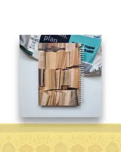 دفتر پالتویی سیمی طرح کتاب۲ کد ۰۷۹ - طراحی 60 برگ