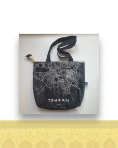 کیف دوشی مخمل طرح تهران امروز ۲(زمینه مشکی) کد ۱۴۷