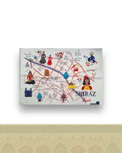 بک دراپ طرح شیراز کد ۰۵۵ - 50X70