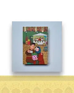 دفتر رقعی طرح سلفی کد ۰۷۴ - طراحی 100 برگ