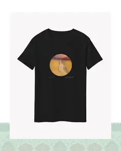 تیشرت باد مارا خواهد برد عباس کیارستمی - مشکی-Oversized - S