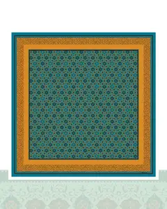 دستمال سر و گردن طرح وینتیج - 50x50 سانتیمترمربع