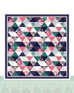 دستمال سر و گردن طرح فلامنیگو - 50x50 سانتیمترمربع