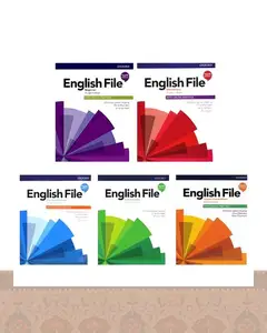 انگلیش فایل ویرایش چهارم English File Fourth Edition Book Series مجموعه 5 جلدی