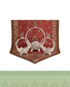سرویس کشکول ملیله کاری دسته زنبیلی