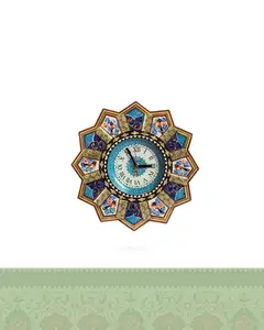 ساعت دیواری میناکاری و خاتم کاری کوچک | هدیه تبلیغاتی