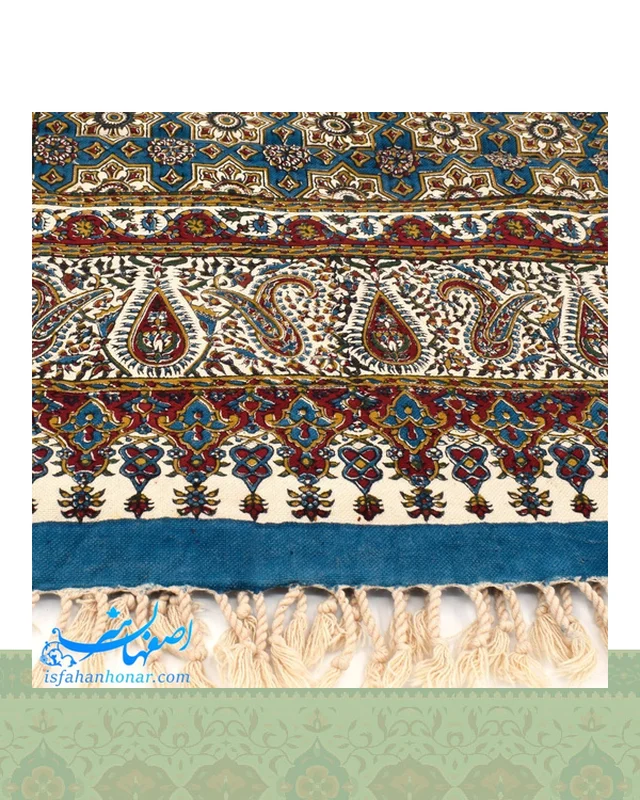 خرید سفره قلمکار سنتی ابعاد 150×100 سانتیمتر ارزی