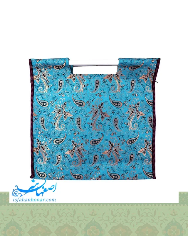 خرید ساک هدیه تبلیغاتی ترمه زیپ دار دسته چوبی 40 سانتیمتری از ایران