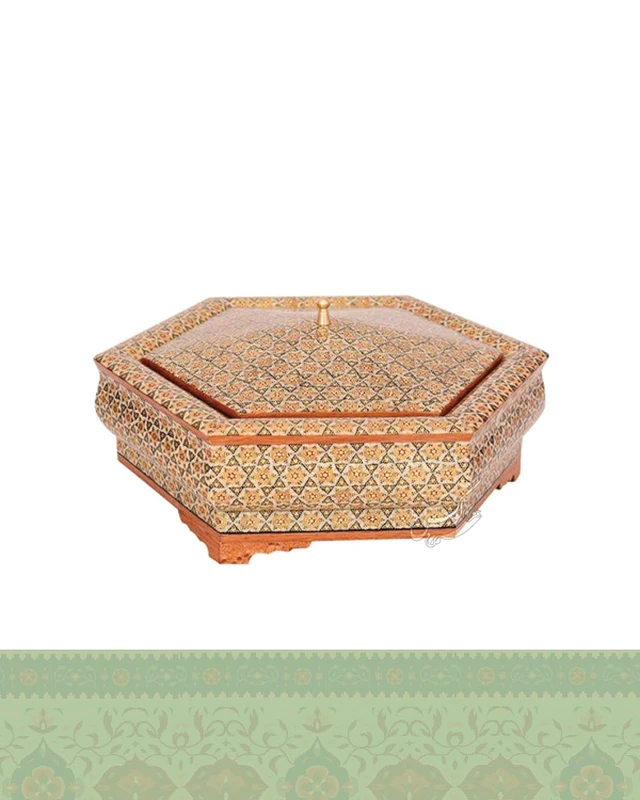 جعبه شکلات خاتم کاری سلطنتی