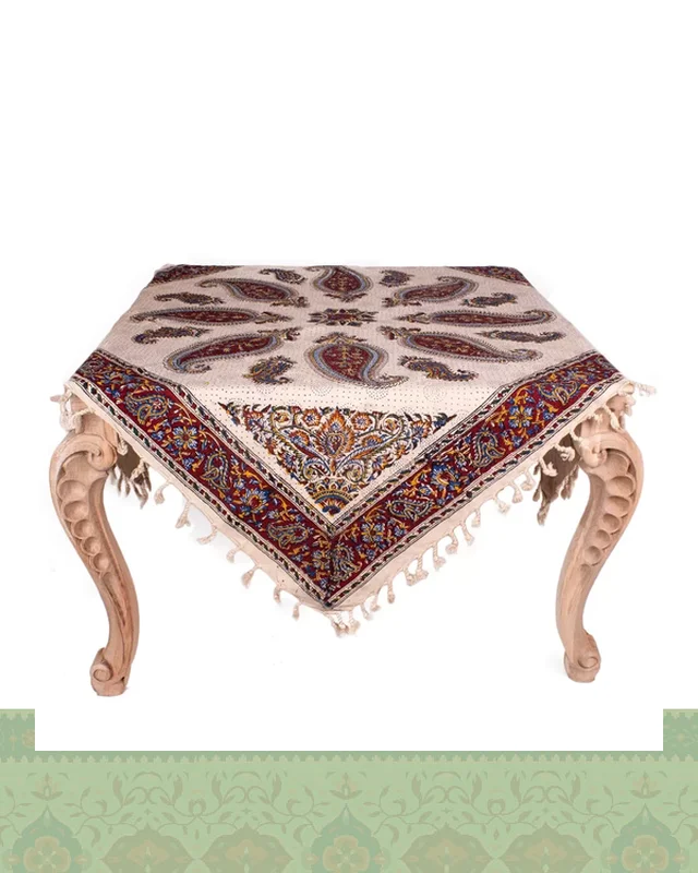 رومیزی قلمکار یک متری تک حاشیه در دیارلند