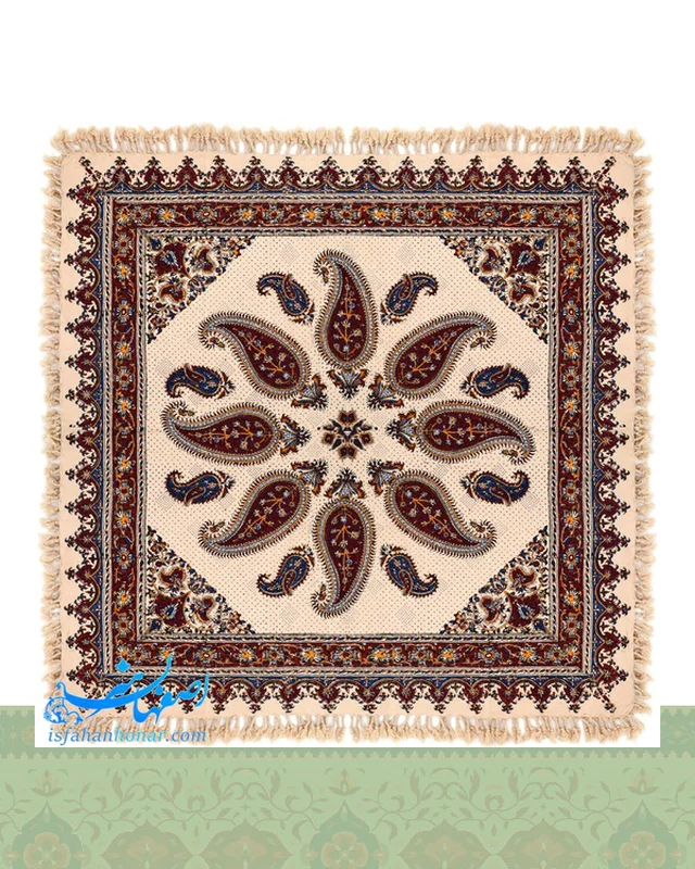 خرید رومیزی قلمکار یک متری تک حاشیه از ایران