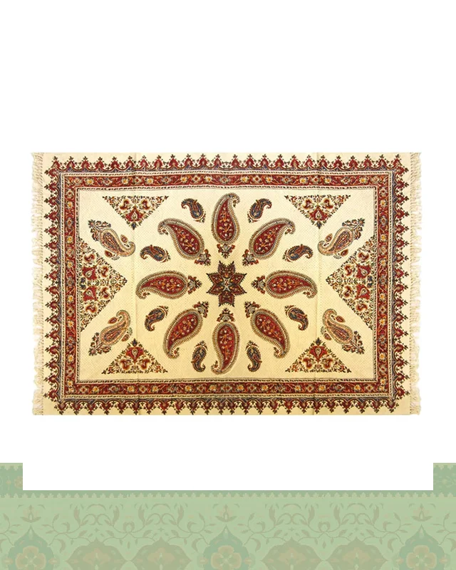 خرید رومیزی قلمکار 100×150 سانتیمتری طرح ترنج در اروپا و آمریکا