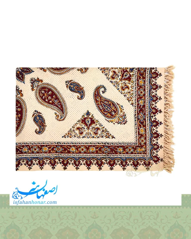 ارسال رومیزی قلمکار 100×150 سانتیمتری طرح ترنج به خارج ایران