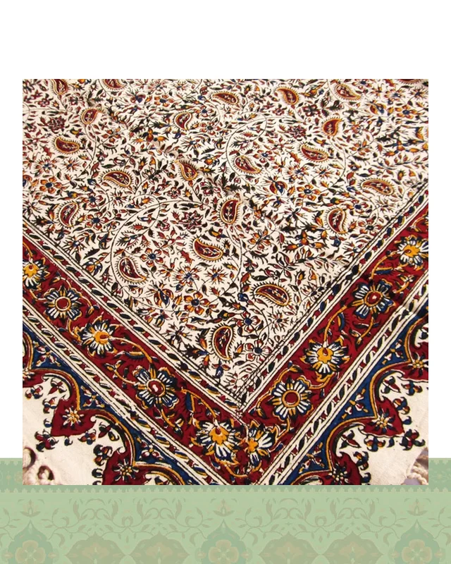 سفره قلمکار سنتی 100×150 سانتیمتری در دیارلند