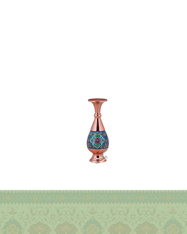 گلدان مس و پرداز صراحی 20 سانتی
