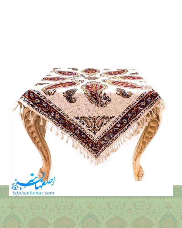 خرید رومیزی قلمکار 80 سانتیمتری طرح بته جقه در اروپا و آمریکا