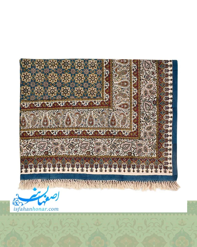 ارسال رومیزی قلمکار هشت نفره ابعاد 240×160 سانتیمتر به خارج ایران