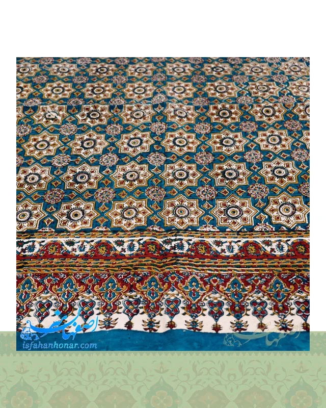 عکس رومیزی قلمکار فیروزه ای ابعاد 80×80 سانتیمتر