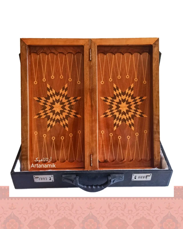 تخته نرد منبت طرح شکار  در دیارلند