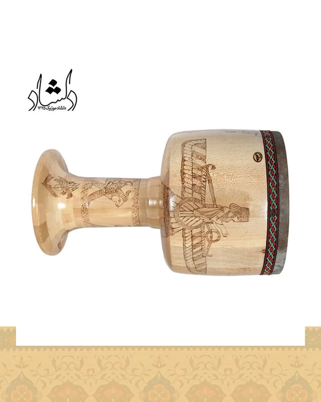 تنبک حلمی سوخته کاری دهانه 27 طرح 2 در دیارلند