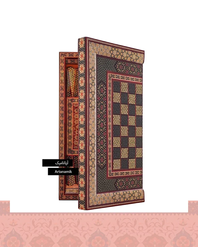 خرید تخته نرد خاتم کاری شده و شطرنج ستونی  در اروپا و آمریکا