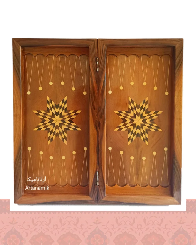 خرید تخته نرد منبت طرح لیلی  در اروپا و آمریکا