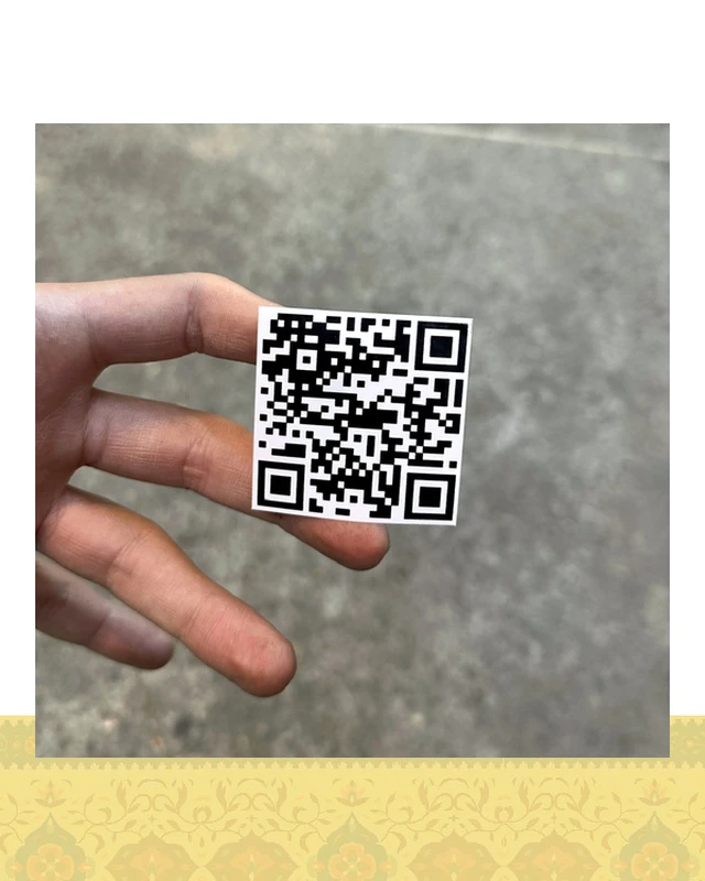 استيكر qr code fu** you