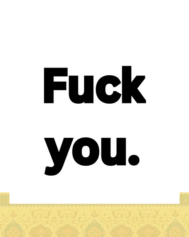 استيكر qr code fu** you در دیارلند