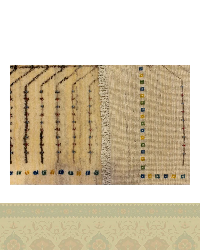 قیمت گبه دستباف قشقایی ذرع چارک درخت زندگی کد 2440 (119 در 81) در خارج ایران