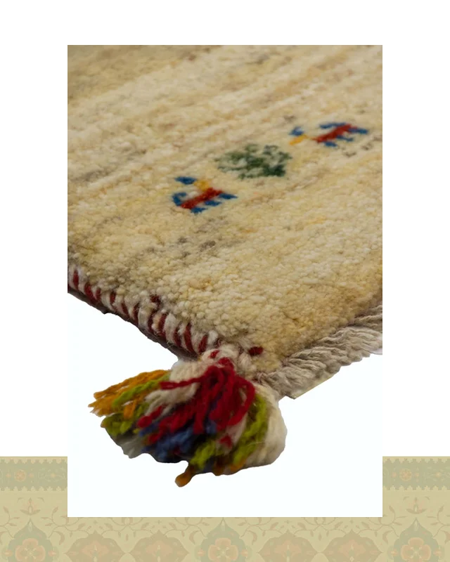 خرید گبه دستباف قشقایی خودرنگ کوچک کد 2349 (60 در 41) ارزی