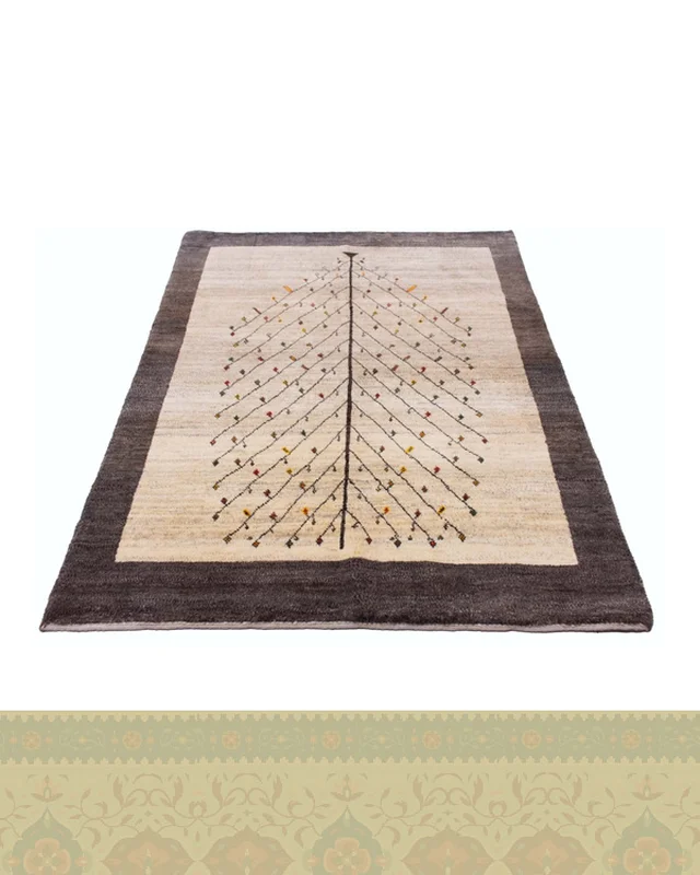 ارسال و فروش گبه دستباف قشقایی درخت مینیمال کد 2438 (200 در 143) در خارج از کشور